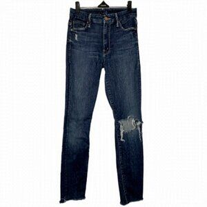 Mother high waisted looker ankle fray in cat attack size 25